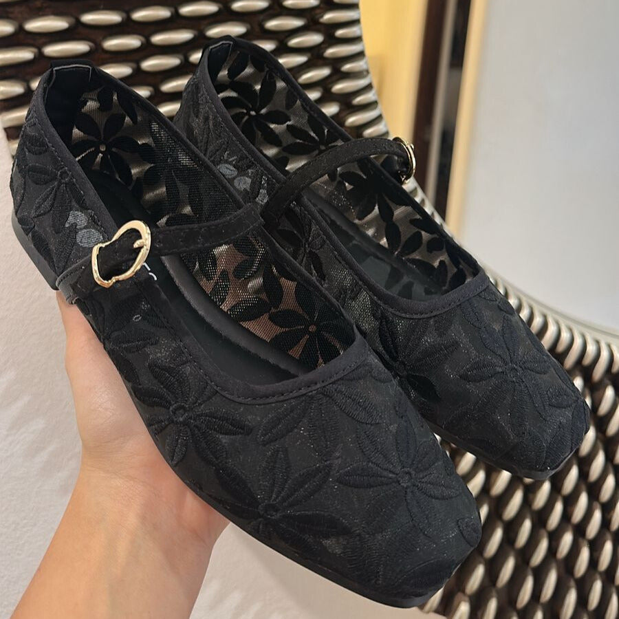 VALERINAS FLORES NEGRA