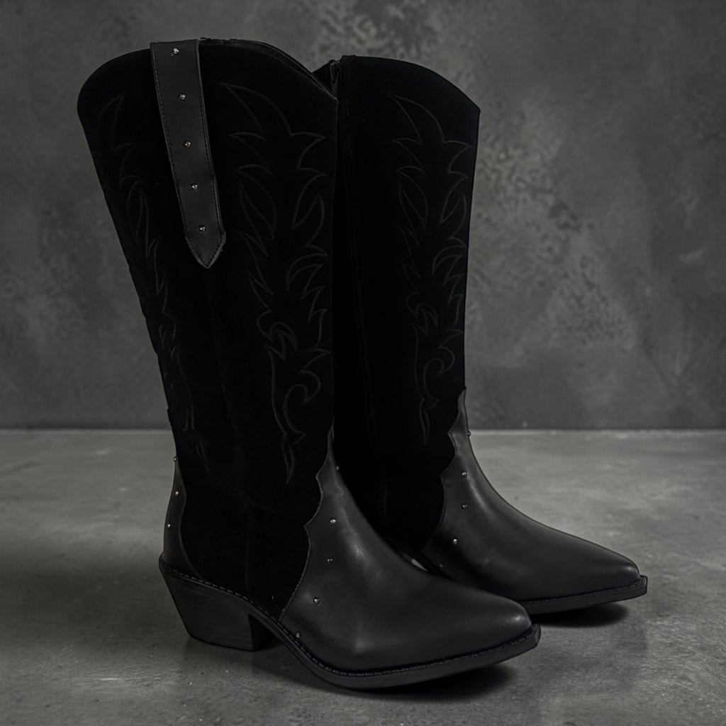 Bota Gamuza negro