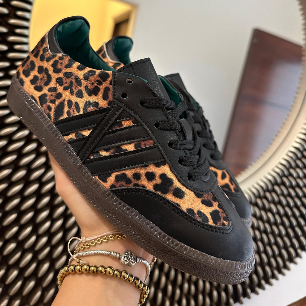 TENIS LEOPARDO CON NEGRO