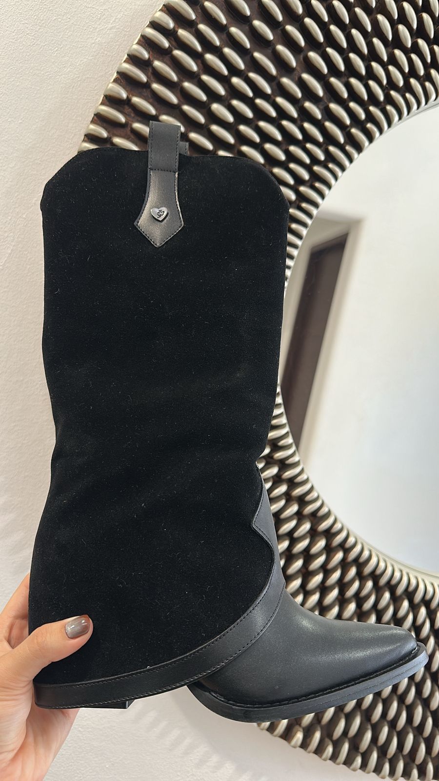 Bota vaquera combinada