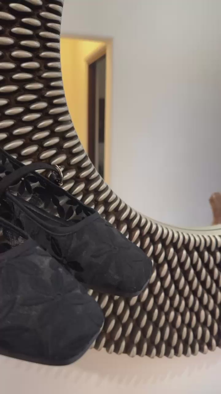 VALERINAS FLORES NEGRA